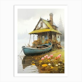 House On The Lake Art Print