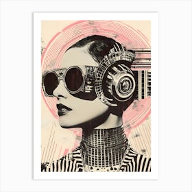 Futuristic Woman Art Print