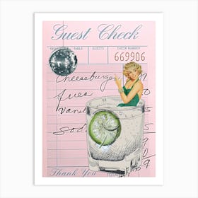 Guest Check 4 Art Print