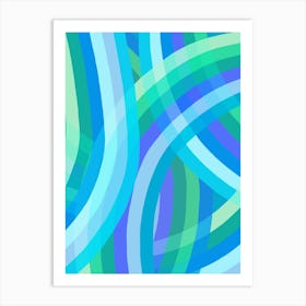 Rainbow Arch - Blue 3 Art Print