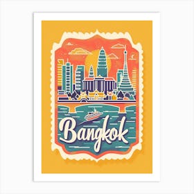 Bangkok Skyline Art Print