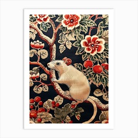 Chinese Lunar Year Of The Rat 3 Full William Morris Style Art Print