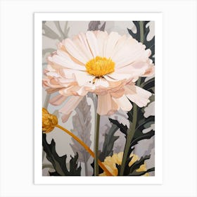 Flower Illustration Calendula 3 Art Print