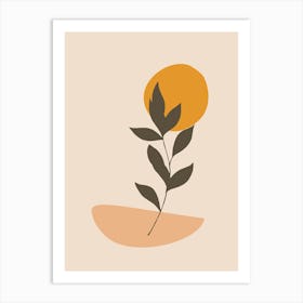 Leaf In The Sun Art Print