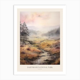 Dartmoor National Park Uk Trail Poster Art Print