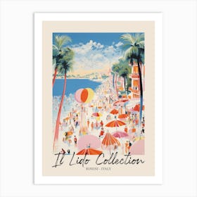 Rimini   Italy Il Lido Collection Beach Club Poster 2 Art Print