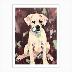 A Boxer Dog Painting, Impressionist 2 Art Print