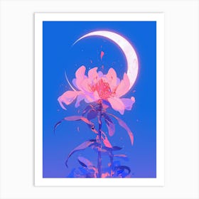 Moon Flower Art Print