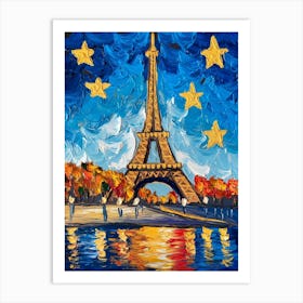 Paris Eiffel Tower 1 Art Print