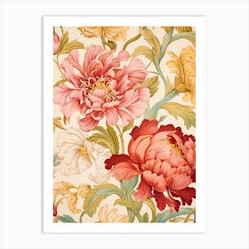 Floral Wallpaper 82 Art Print