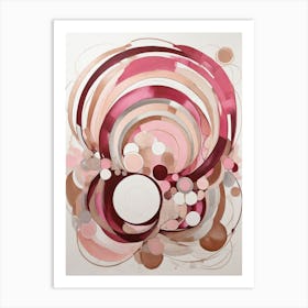 Pink Circles Art Print