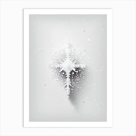 Graupel, Snowflakes, Marker Art 2 Art Print