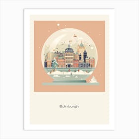 Edinburgh Scotland 3 Snowglobe Poster Art Print