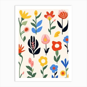 Colorful Flowers Art Print