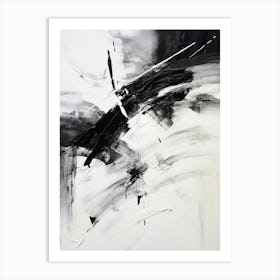 Timeless Reverie Abstract Black And White 12 Art Print