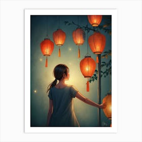 Chinese Lanterns 6 Art Print