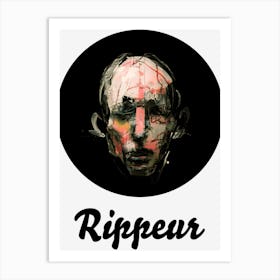 A face - Rippeur Art Print