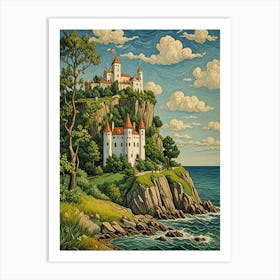 Castle On The Cliff 1 Art Print