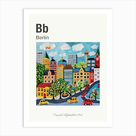 Kids Travel Alphabet  Berlin 2 Art Print