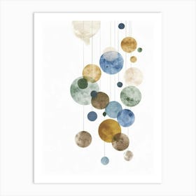 Abstract Circles Canvas Print 26 Art Print