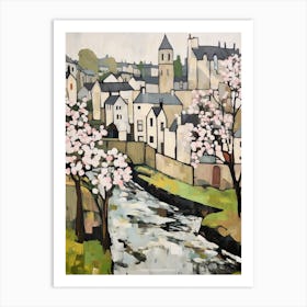 Ludlow (Shropshire) Painting 1 Art Print