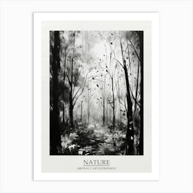 Nature Abstract Black And White 3 Poster Art Print