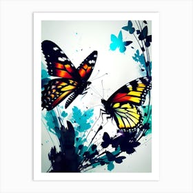 Butterfly Painting 204 Art Print