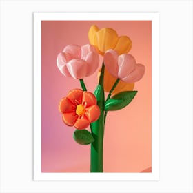 Dreamy Inflatable Flowers Portulaca 1 Art Print