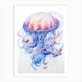Colourful Jellyfish Art Art Print