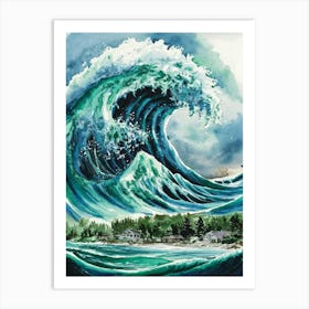 Great Wave Off Kanagawa 3 Art Print