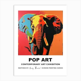 Elephant Pop Art 1 Art Print