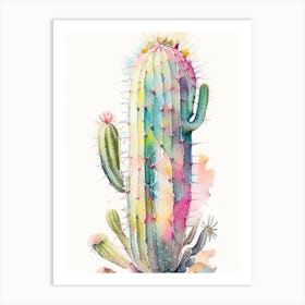 Organ Pipe Cactus Storybook Watercolours Art Print