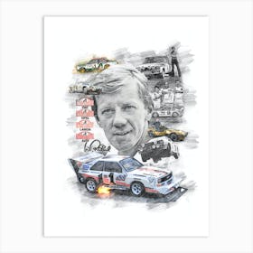 Walter Röhrl Portrait Art Print