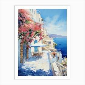 Mediterranean Hotel View Art Art Print