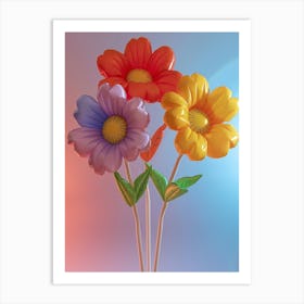 Dreamy Inflatable Flowers Marigold 1 Art Print