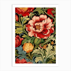 Floral Wallpaper 48 Art Print