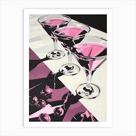 Three Martinis Art Print