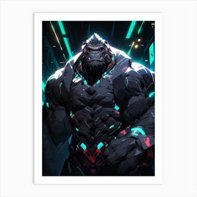 Gorilla In The City Art Print