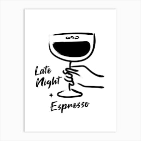 Espresso Martini 1 Art Print