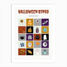 Halloween Bingo Art Print