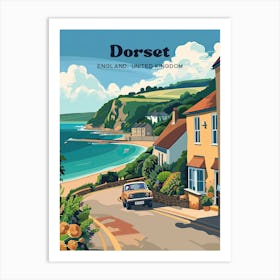 Dorset England Town Travel Art Art Print