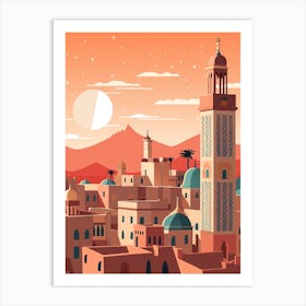 Morocco 2 Travel Illustration Art Print