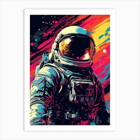 Astronaut In Space 5 Art Print