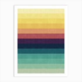 Sunset gradient landscape Art Print