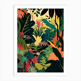 Tropical Paradise Jungle 2 Rousseau Inspired Art Print