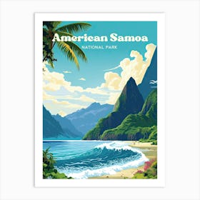 American Samoa National Park Olosega Travel Art Art Print