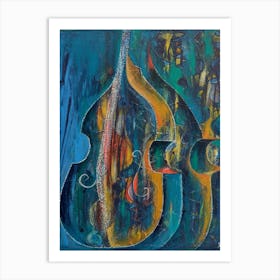 Living Room Wall Art With Cello Art Print