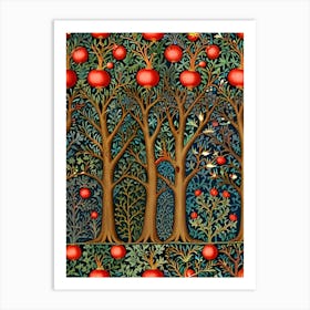 William Morris Pomegranate Tree 1 Art Print