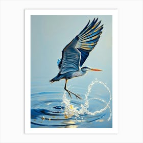 Blue Heron 3 Art Print