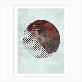 Circle With Lines, Bauhaus Art Print